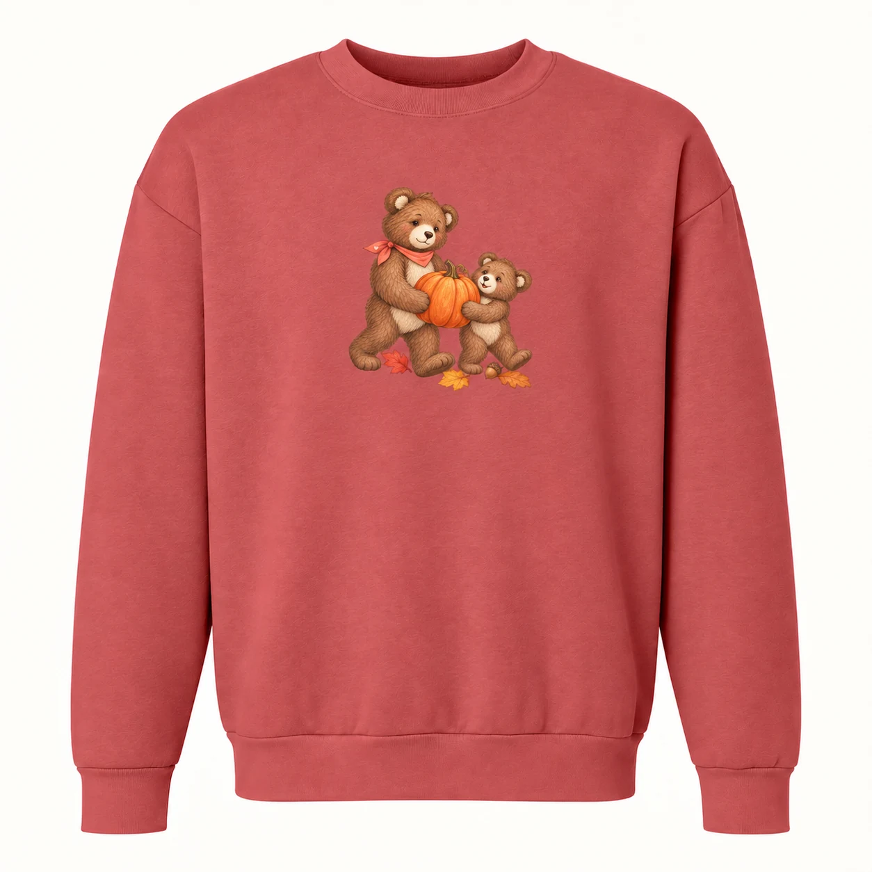 Sudadera Canyon con osos y calabaza al frente