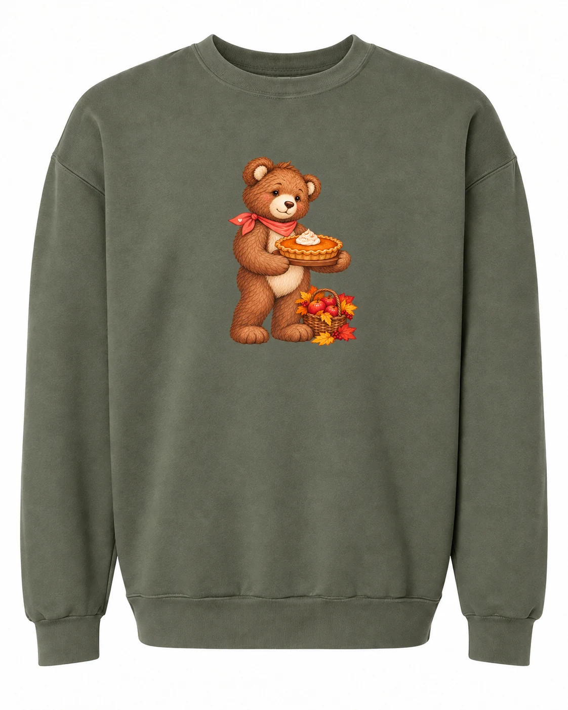 Sudadera Lieutenant con oso y pastel al frente